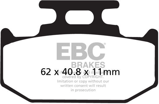 EBCブレーキ R シリーズ Heavy Duty シンタリング ブレーキパッド リア右側用 | FA152/2R