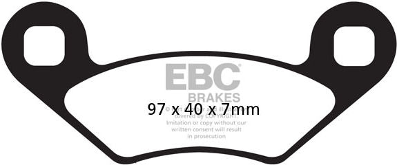 EBCブレーキ R シリーズ Heavy Duty シンタリング ブレーキパッド フロント左側用 | FA159R