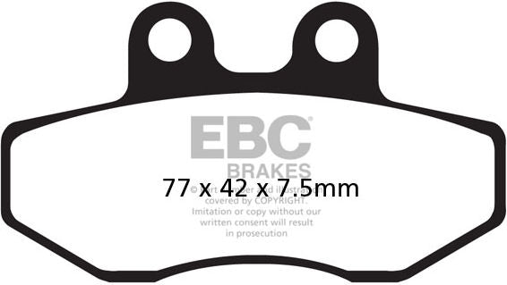 EBCブレーキ USA製 ダブルHシリーズ シンタリング ブレーキパッド フロント左側用 | FA167HH
