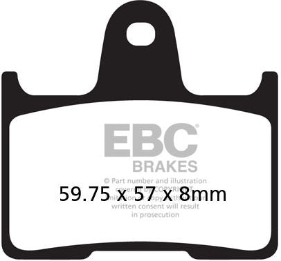 EBCブレーキ UK製ケブラー オーガニックFAシリーズ ブレーキパッド リア左側用 | FA254