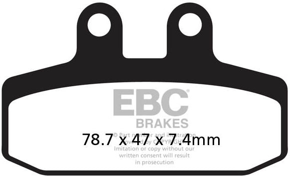 EBCブレーキ カーボン TT パッド Enduro/MX バイク フロント左側用 | FA256TT