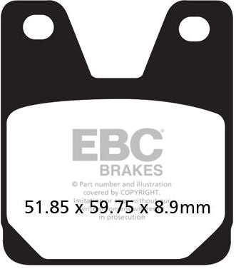 EBCブレーキ UK製ケブラー オーガニックFAシリーズ ブレーキパッド リア右側用 | FA267