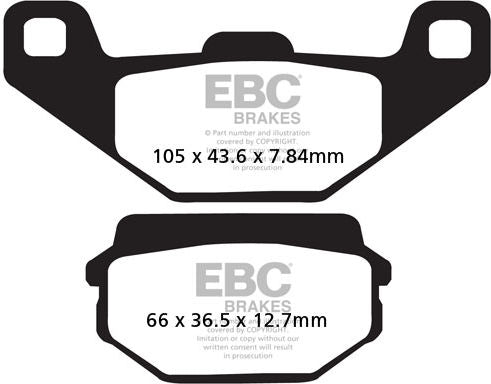 EBCブレーキ UK製ケブラー オーガニックFAシリーズ ブレーキパッド フロント左側用 | FA297
