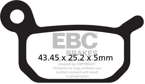 EBCブレーキ R シリーズ Heavy Duty シンタリング ブレーキパッド フロント左側用 | FA325R