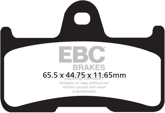 EBCブレーキ カーボン TT パッド Enduro/MX バイク リア左側用 | FA344TT