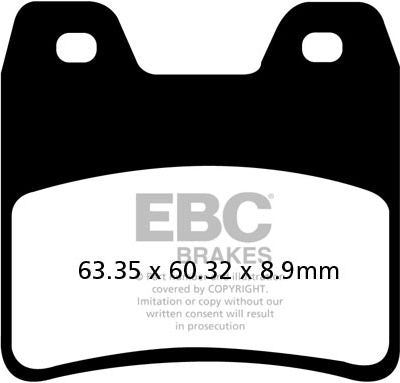 EBCブレーキ UK製ケブラー オーガニックFAシリーズ ブレーキパッド リア左側用 | FA348
