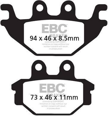 EBCブレーキ R シリーズ Heavy Duty シンタリング ブレーキパッド フロント左側用 | FA377R