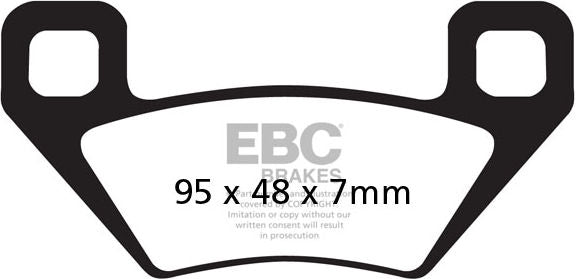 EBCブレーキ R シリーズ Heavy Duty シンタリング ブレーキパッド フロント左側用 | FA395R