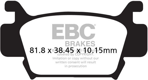 EBCブレーキ R シリーズ Heavy Duty シンタリング ブレーキパッド フロント左側用 | FA410R