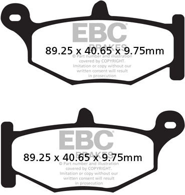 EBCブレーキ USA製 ダブルHシリーズ シンタリング ブレーキパッド リア右側用 | FA419HH
