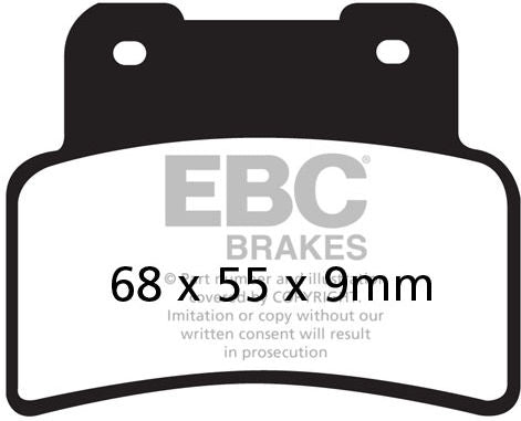 EBCブレーキ UK製ケブラー オーガニックFAシリーズ ブレーキパッド フロント左側用 | FA432