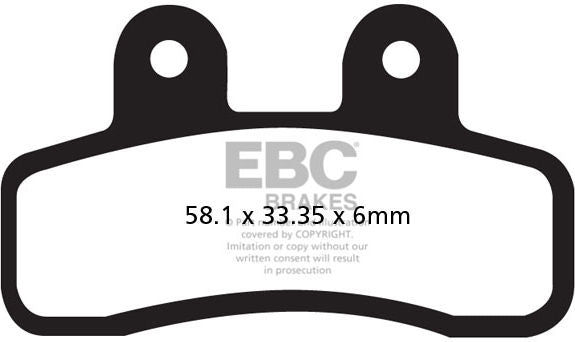 EBCブレーキ UK製ケブラー オーガニックFAシリーズ ブレーキパッド フロント左側用 | FA448