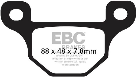 EBCブレーキ UK製ケブラー オーガニックFAシリーズ ブレーキパッド フロント左側用 | FA481