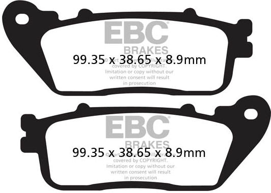 EBCブレーキ USA製 ダブルHシリーズ シンタリング ブレーキパッド リア左側用 | FA488HH