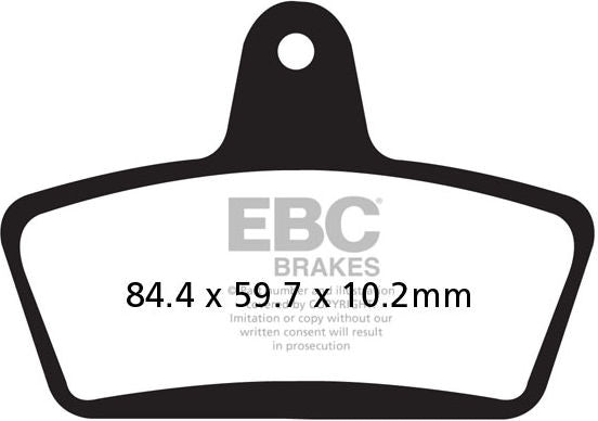 EBCブレーキ USA製 ダブルHシリーズ シンタリング ブレーキパッド フロント左側用 | FA623HH