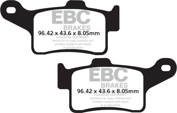EBCブレーキ UK製ケブラー オーガニックFAシリーズ ブレーキパッド リア右側用 | FA631