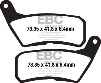 EBCブレーキ UK製ケブラー オーガニックFAシリーズ ブレーキパッド フロント左側用 | FA654