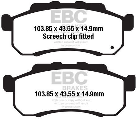 EBCブレーキ R シリーズ Heavy Duty シンタリング ブレーキパッド フロント左側用 | FA712R