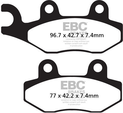 EBCブレーキ MXS オフロード Raceシンタリング パッド フロント左側用 | MXS135