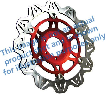 EBCブレーキ Veeシリーズ Sport バイク ブレーキディスク（レッドハブ）フロント左側用 | VR621RED