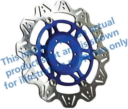 EBCブレーキ Veeシリーズ Sport バイク ブレーキディスク（ブルーハブ）フロント左側用 | VR629BLU