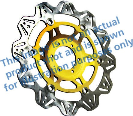 EBCブレーキ Veeシリーズ Sport バイク ブレーキディスク（ゴールドハブ）フロント左側用 | VR640GLD