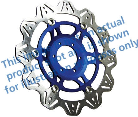 EBCブレーキ Veeシリーズ Sport バイク ブレーキディスク（ブルーハブ）フロント左側用 | VR646BLU