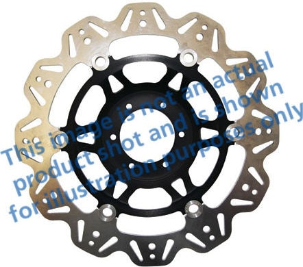 EBCブレーキ Veeシリーズ Sport バイク ブレーキディスク（ブラックハブ）フロント左側用 | VR647BLK