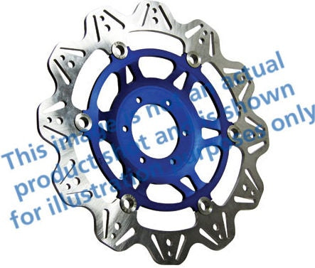 EBCブレーキ Veeシリーズ Sport バイク ブレーキディスク（ブルーハブ）フロント左側用 | VR647BLU