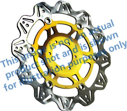 EBCブレーキ Veeシリーズ Sport バイク ブレーキディスク（ゴールドハブ）フロント左側用 | VR647GLD