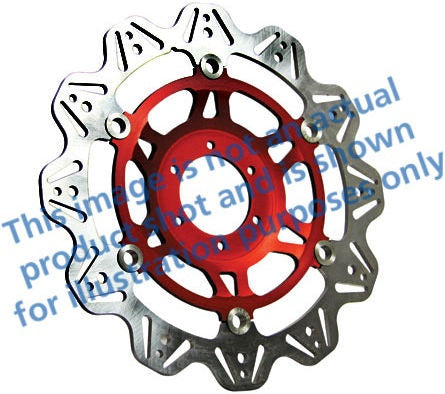 EBCブレーキ Veeシリーズ Sport バイク ブレーキディスク（レッドハブ）フロント左側用 | VR669RED