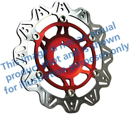 EBCブレーキ Veeシリーズ Sport バイク ブレーキディスク（レッドハブ）フロント左側用 | VR841RED