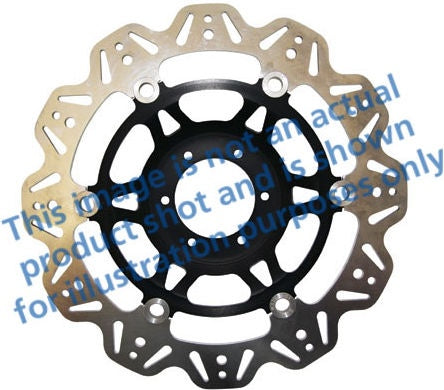 EBCブレーキ Veeシリーズ Sport バイク ブレーキディスク（ブラックハブ）フロント左側用 | VR843BLK