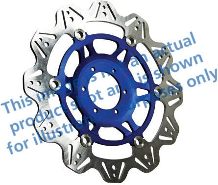 EBCブレーキ Veeシリーズ Sport バイク ブレーキディスク（ブルーハブ）フロント左側用 | VR843BLU