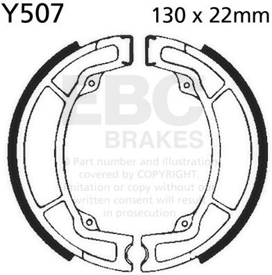 EBCブレーキ Plain モーターサイクル リプレイスメント ブレーキシューズ フロント左側用 | Y507