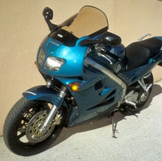 Ermax / アルマックス high protection windshield for VFR 750 94/97 satin blue | 010181027