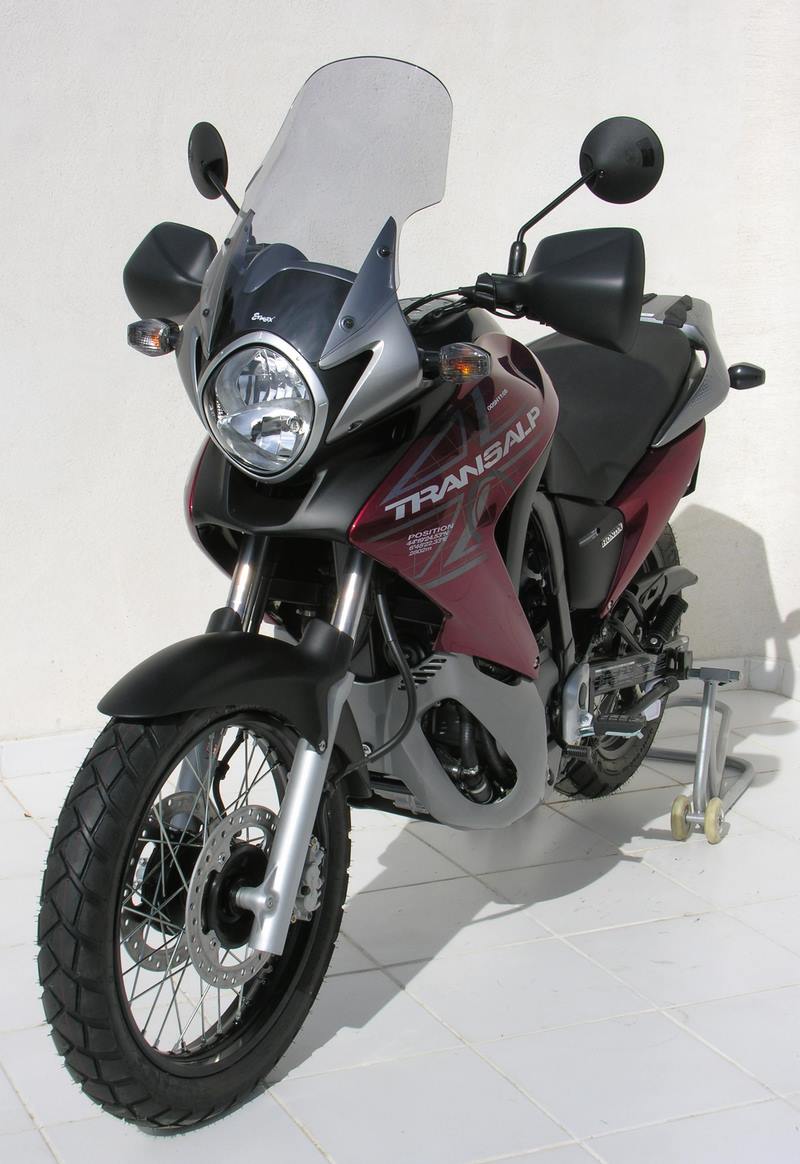 Ermax / アルマックス high protection screen (total height 48cm ) for TRANSALP 700 2008-2012 satin grey | 010183100