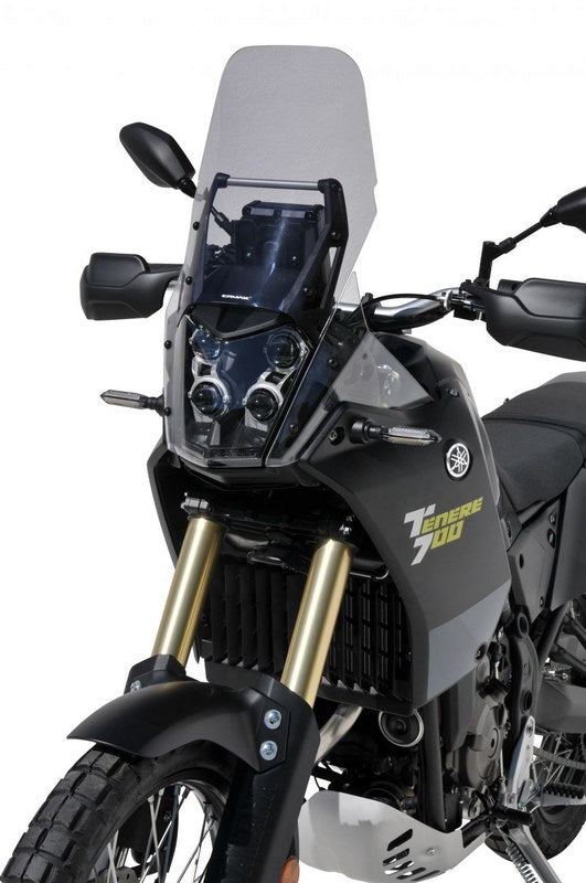 Ermax / アルマックス High Protection Windshield (+8Cm Soit 35Cm ) Ermax / アルマックス For Xtz Tenere 700 2019 -2022 Polycarbonate Clear  | 0102Y90-P1