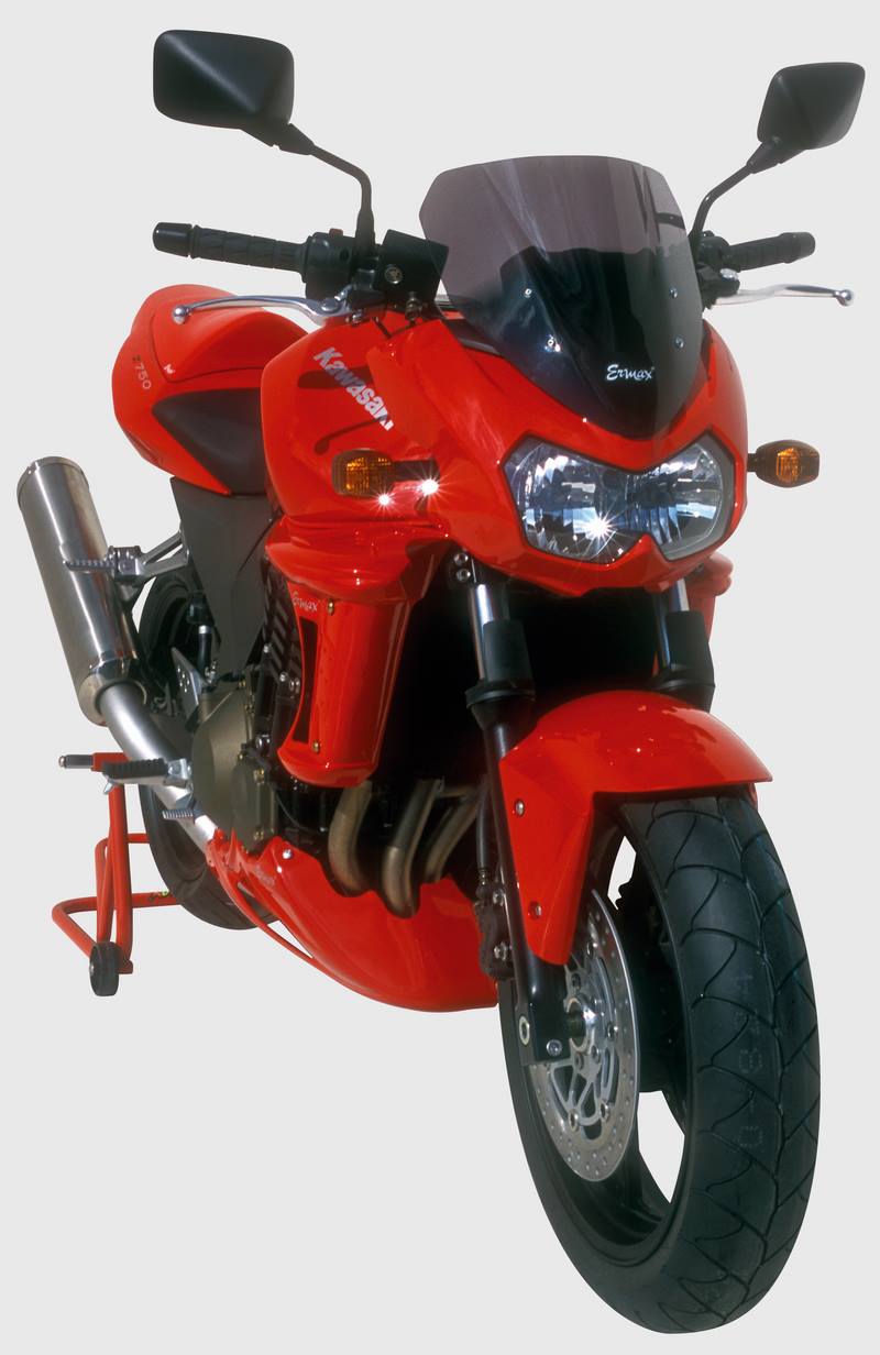 Ermax / アルマックス high protection screen 31 cm for Z 750 2004/2006 (+ kit fix ) satin fluo green 1 | 010389055