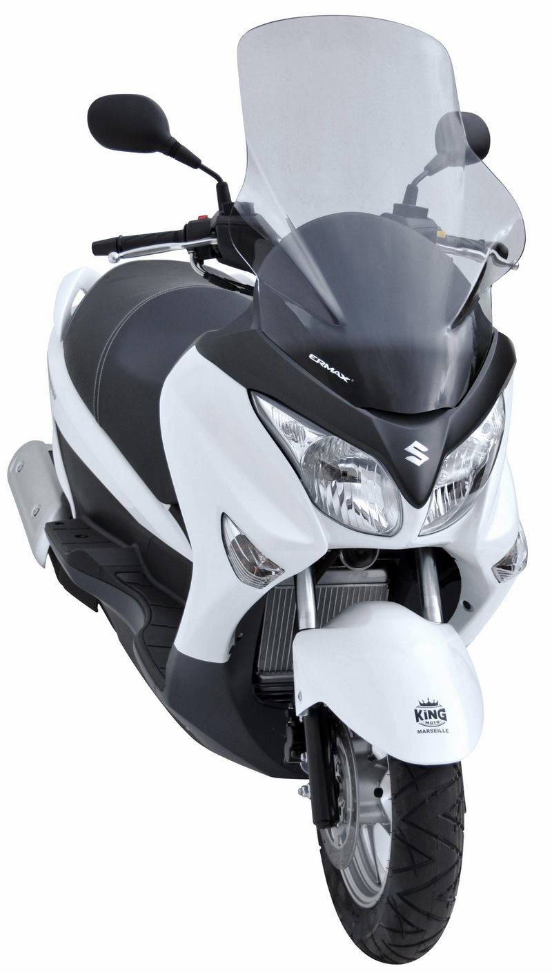 Ermax / アルマックス high protection windshield (70cm ) for BURGMAN uh 125 2007-2019 satin black | 010447084
