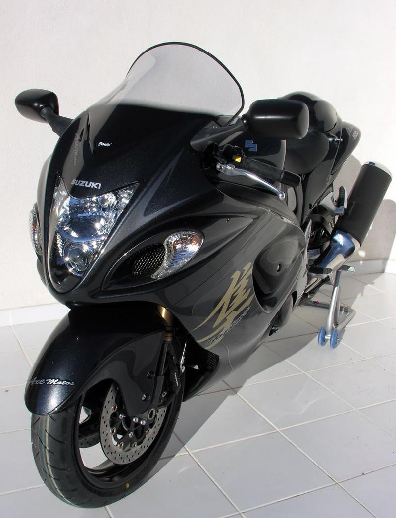 Ermax / アルマックス high protection windshield + 8 cm for GSXR 1300 R hayabusa 2008/2017 dark black | 010456088