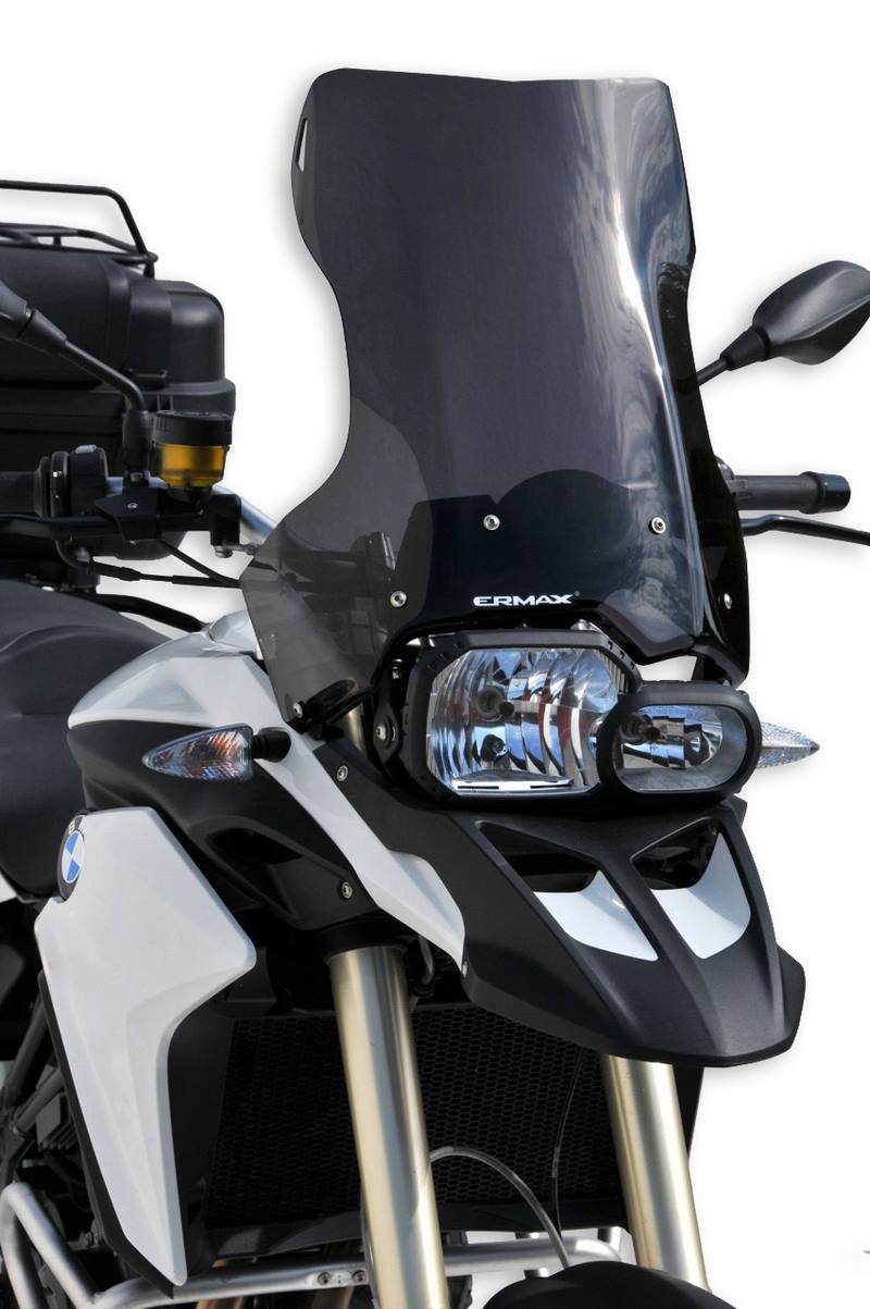 Ermax / アルマックス high protection windshield 45 cm for F 650 GS (+ kit fix ) 2008/2012 light black | 011003041