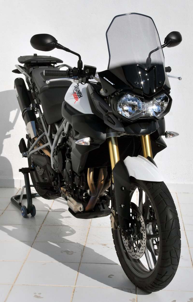 Ermax / アルマックス high protection windshield (total height 46cm ) for TIGER 2011-2017 light black | 012103033