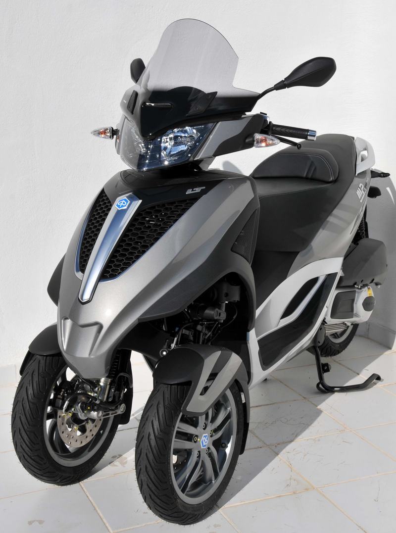 Ermax / アルマックス high protection windshield (42cm yourban ) for MP3 125/300 2011-2017 satin grey | 015383012