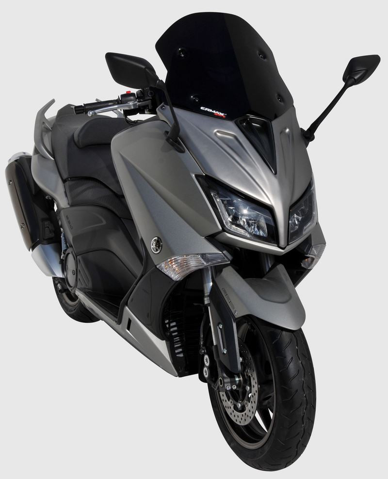 Ermax / アルマックス pare brise scooter sport (45cm kit + fix. ) for T MAX 530 2012-2016 satin black | 030247110