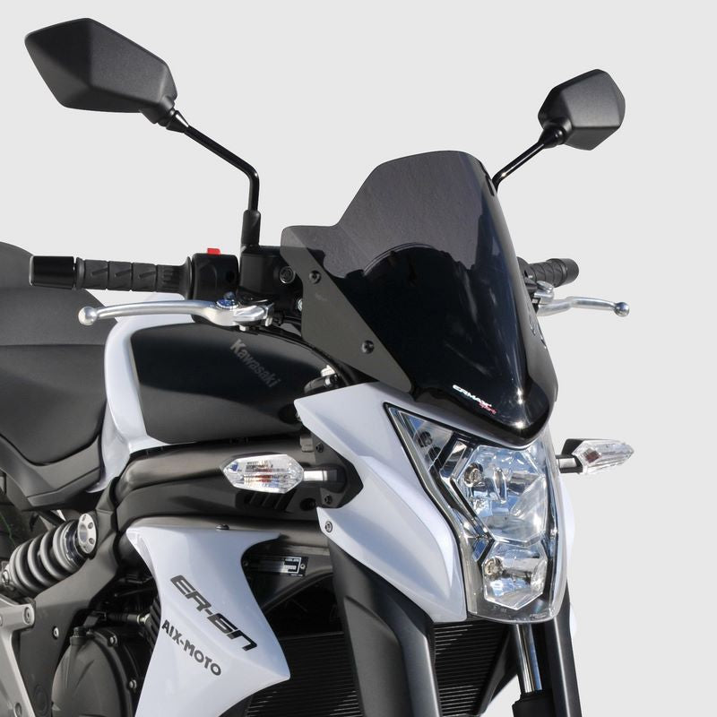 Ermax / アルマックス sport screen 33 cm (+ kit fix ) for ER 6 N 2012/2016 black dark | 030356082