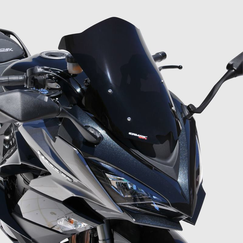 Ermax / アルマックス sport screen (45 cm ) for Z 1000 SX (Ninja 1000 ) 2017-2019 satin black | 0303S66-47