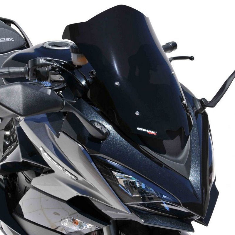Ermax / アルマックス Sport Screen (44Cm ) Ermax / アルマックス For Z 1000Sx (Ninja 1000) 2020-2022 Noir Satin (Opaque)  | 0303S80-47