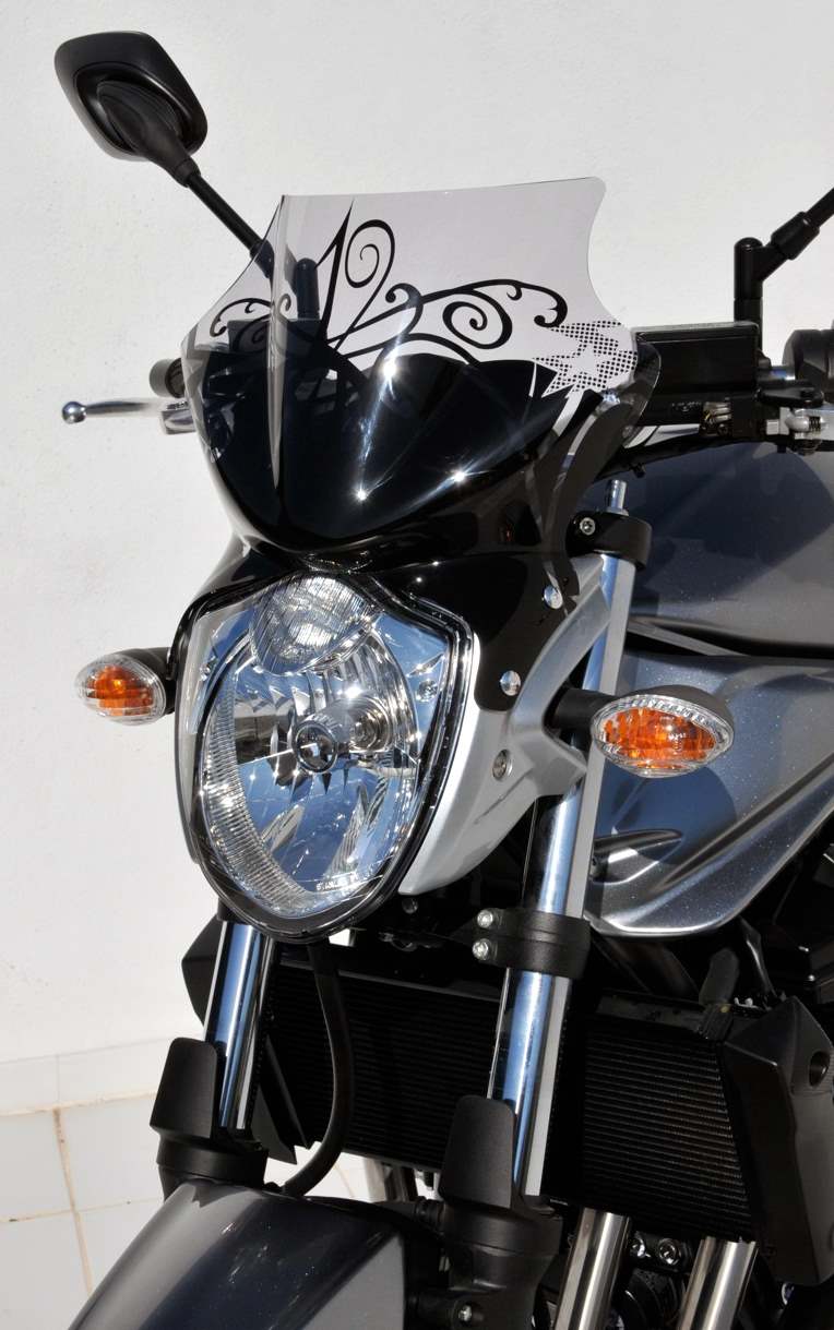 Ermax / アルマックス sport screen 22 cm for GSF 650 BANDIT 2009/2015 (+ fitting kit s ) blue | 030404093