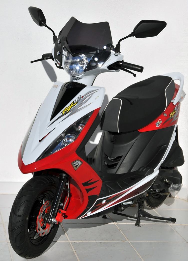 Ermax / アルマックス nose screen sport 33 cm for SYM RX 110 2010/2011 satin black | 038847008